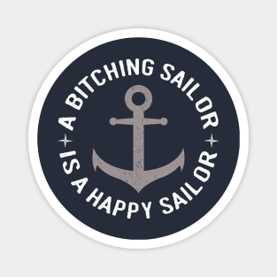 Bitching Sailor, Happy Sailor Anchor Design Magnet